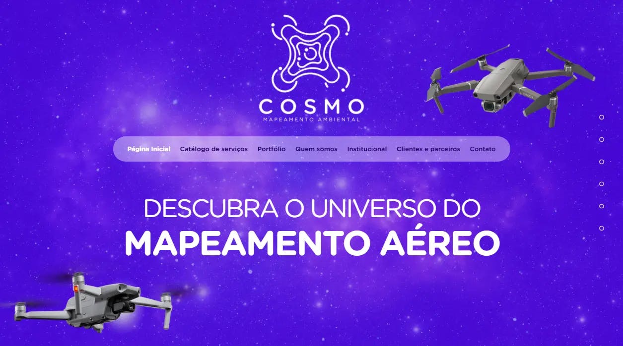 Print do website Cosmo Mapeamento